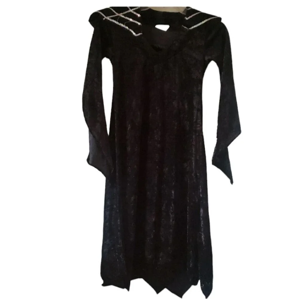 Sparkling‎ Spiderella Costume Girls 8-10 | Velvet Halloween Dress